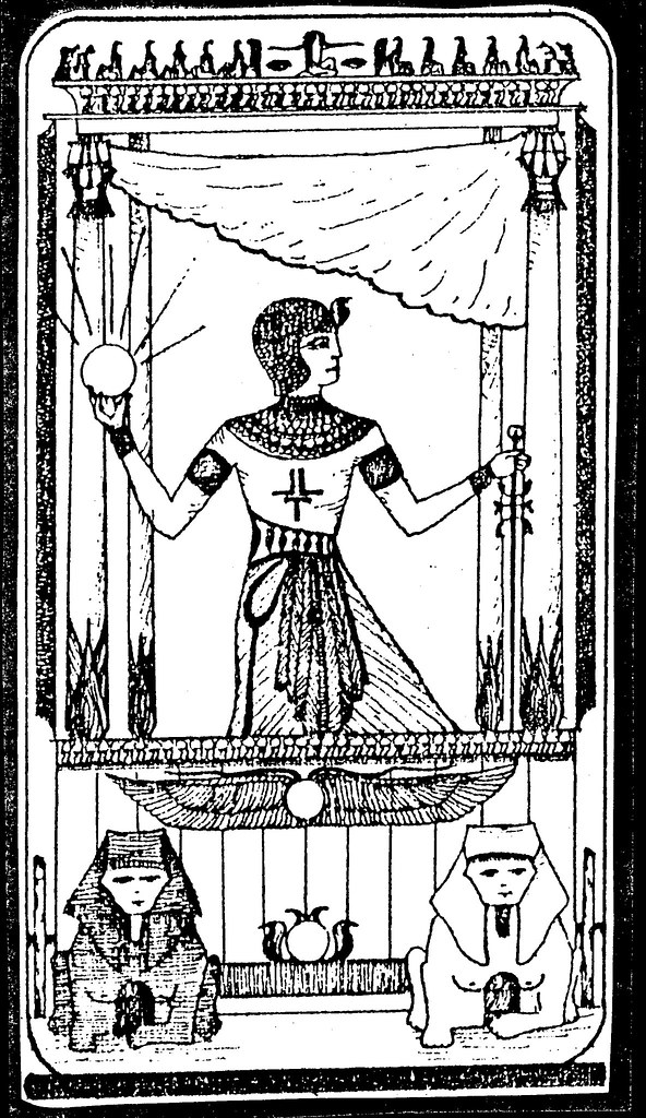 egipska karta tarota rydwan